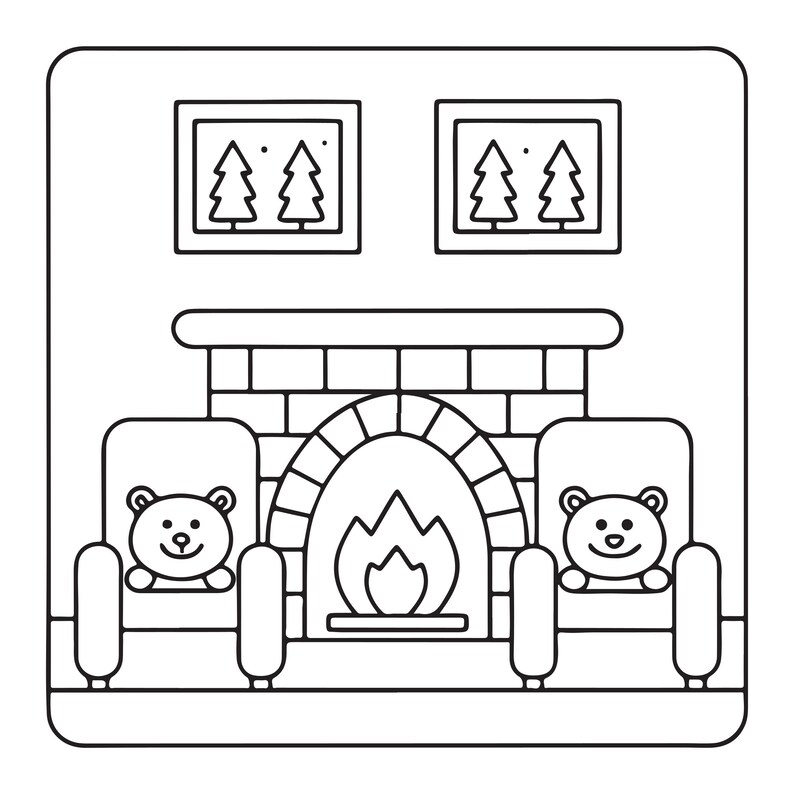 Kolorowanka „Cozy Nooks Bold Easy” | 90 stron, plik PDF do druku (pobranie cyfrowe) zdjęcie 8