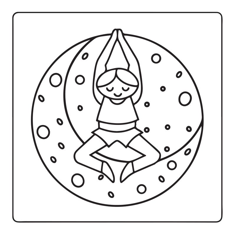 Cozy Space Coloring Book | 100 Bold Easy Pages (Digital Download) image 10