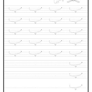 A printable Urdu tracing worksheet with dotted practice lines for the letter Pay, featuring an outline drawing of a ceiling fan in the top right corner.