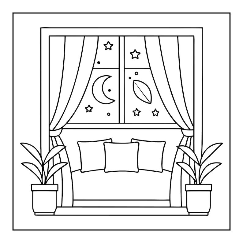 Cozy Kitchen Coloring Book | 108 Bold Easy Pages (Digital PDF) Bild 13