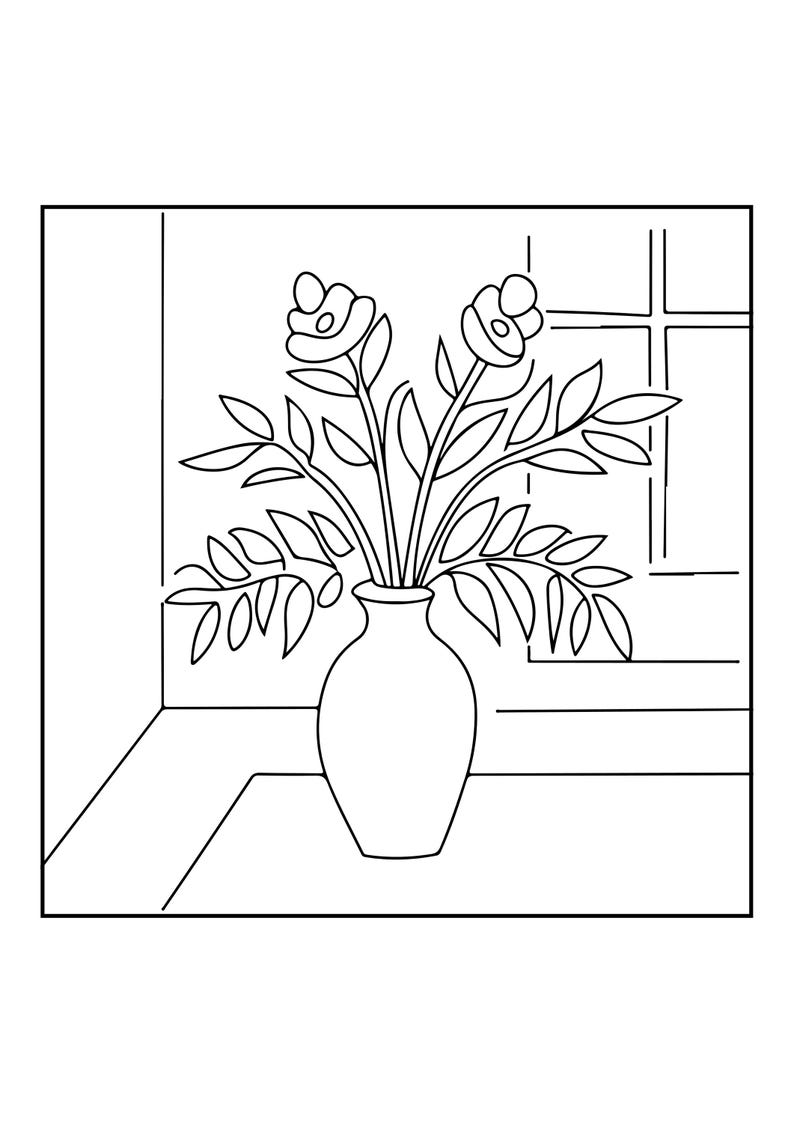 Cozy Hygge Coloring Book | 91 Pages Relaxing Home Scenes (Digital PDF Download) image 5