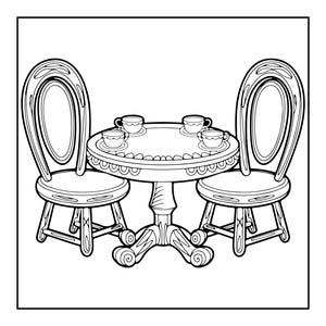 Cozy Hygge Coloring Book | 91 Pages Relaxing Home Scenes (Digital PDF Download) image 13