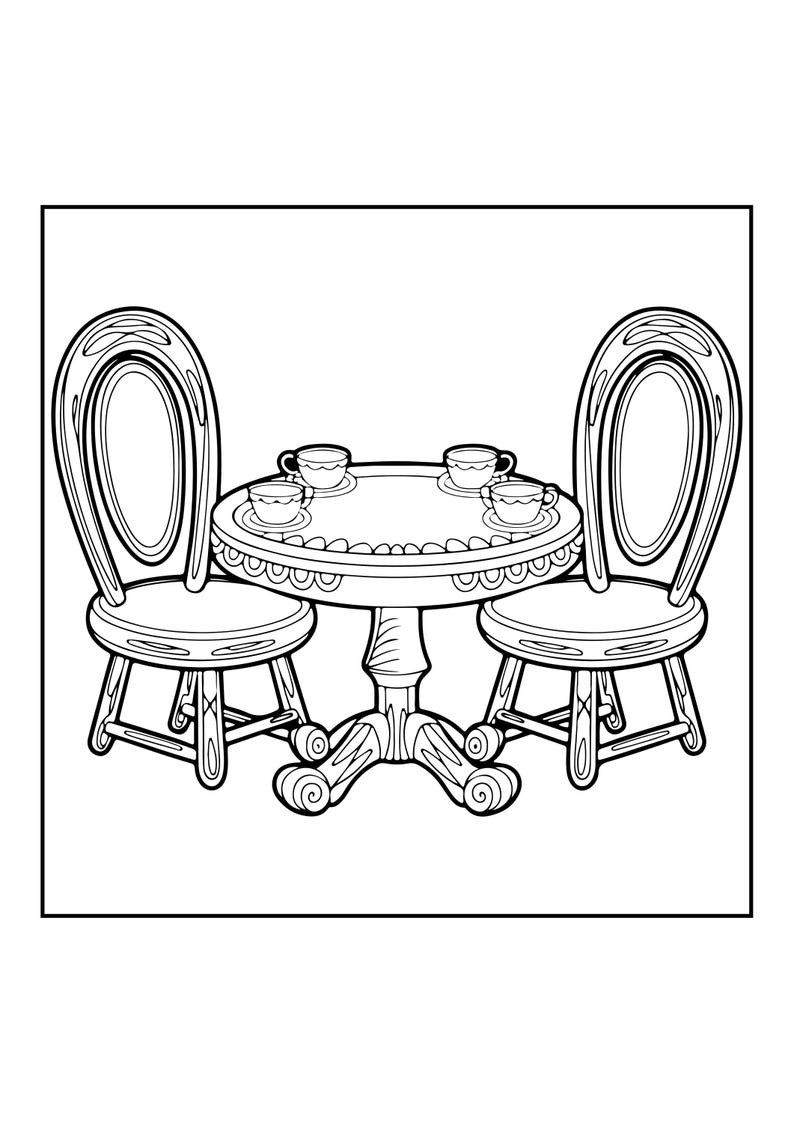 Cozy Hygge Coloring Book | 91 Pages Relaxing Home Scenes (Digital PDF Download) image 13