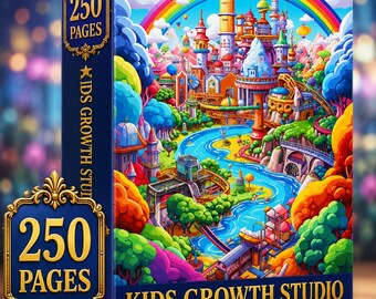 Fantasy City Coloring Book | Whimsical Rainbow Pages, Magical World (PDF Download)