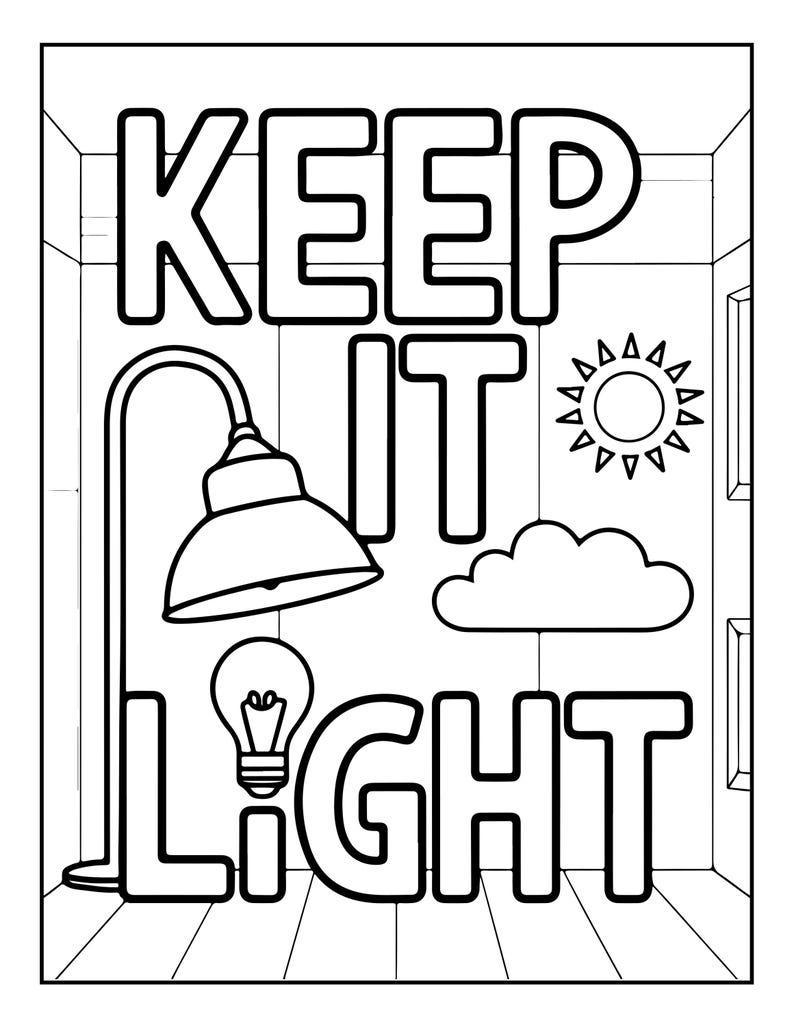 Good Vibes Coloring Book for Teens | Retro Groovy Pages, 92 Designs (Digital Download) image 9