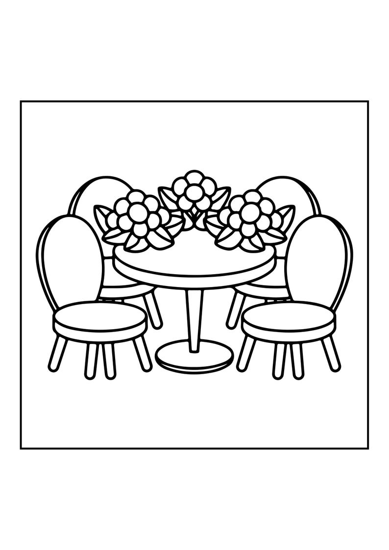 Cozy Hygge Coloring Book | 91 Pages Relaxing Home Scenes (Digital PDF Download) image 15