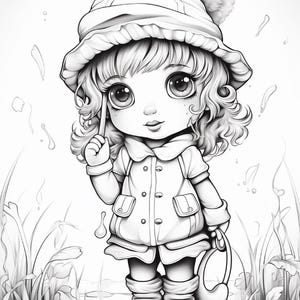 103ページの雨の日ぬり絵ブック｜幼児・未就学児向けアクティビティ（PDFダウンロード） 画像 17