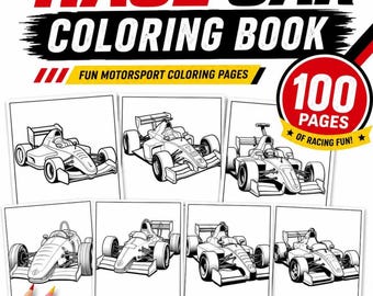 Race Car Coloring Pages for Kids, 100 Printable Car Designs PDF