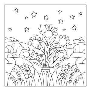 Libro para colorear "Hygge acogedor" con temática de naturaleza, 128 páginas, escenas sencillas y llamativas para adultos (descarga digital). imagen 12