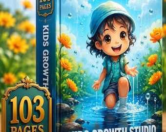 Livre de coloriage de 103 pages sur le thème des jours de pluie | Activité pour enfants d'âge préscolaire (Téléchargement PDF)