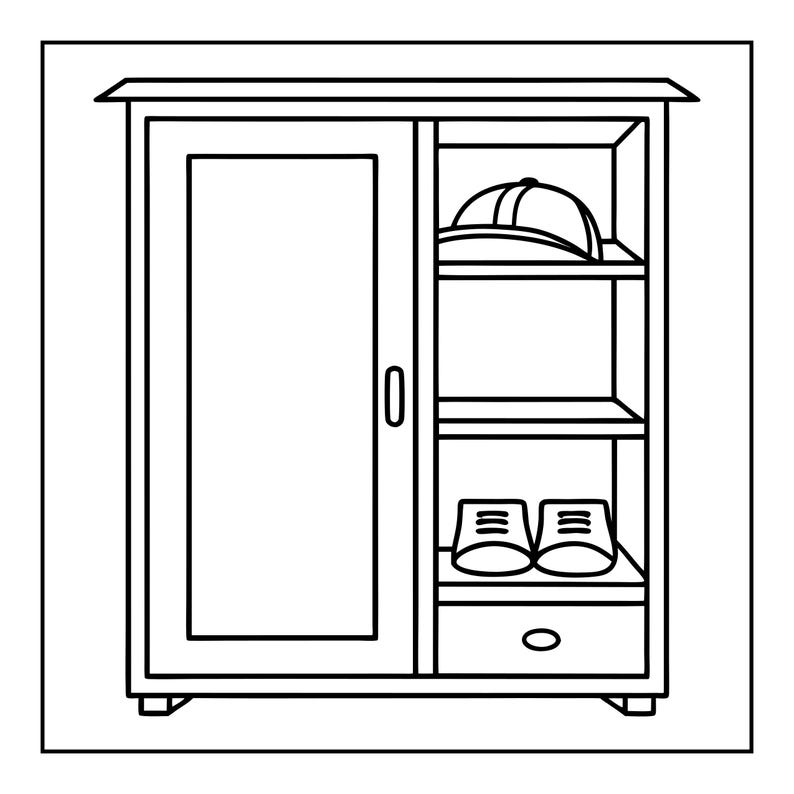 Cozy Kitchen Coloring Book | 108 Bold Easy Pages (Digital PDF) Bild 4