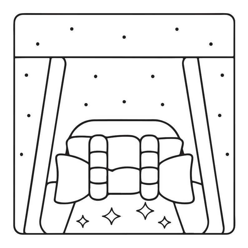 Cozy Space Coloring Book | 100 Bold Easy Pages (Digital Download) image 12