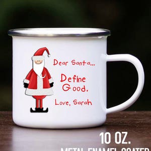Kids Christmas Mug, Kids Camping Mug, Funny Christmas Hot Chocolate MUG, Kids Hot Cocoa Mug, Kids Cocoa Mug, Kids Christmas Gift, Santa MH12