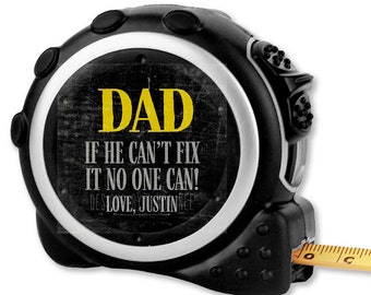 Custom Gift for Dad, Personalized Tape Measure, Father's Day, Birthday, Gift for Him, Garage Tools, Husband Gifts Custom Tool Daddy D-FDA004