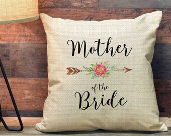 Mother of the Bride Wedding Gift from Bride Personalized Pillow for Mom Gift for Mother of the Bride Gift Daughter Wedding Keepsake PCP33