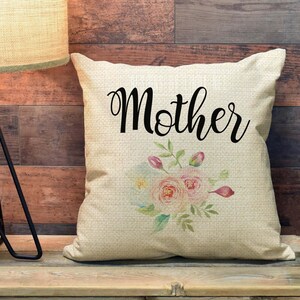 Mom Pillow Gift for Mother Custom Mother Pillow Cover Accent Pillow Mother&#39;s Day Gift Personalized Mom Pillow Toss Pillow #momlife PCP98