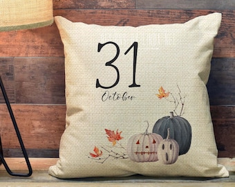 Halloween Pillow Cover, October 31 Pillow Cover, Halloween Decor, Fall Pillow PCH39