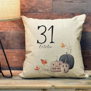 Halloween Pillow Cover, October 31 Pillow Cover, Halloween Decor, Fall Pillow PCH39