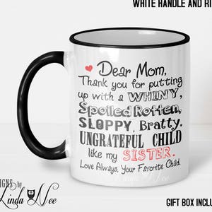 2021 Mother's Day Mug, Funny Moms Day Gift, Love your Favorite Child Mug, Funny Gift for Mom, Favorite Child Mug Personalized Mom MPH104