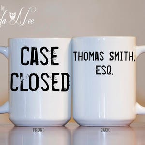 Attorney Gift Lawyer Gift for Lawyer Mug Graduation Gift Litigate Law Office Mug Law Firm Gift Trial Attorney Gift PHD Law Litigator MPH469
