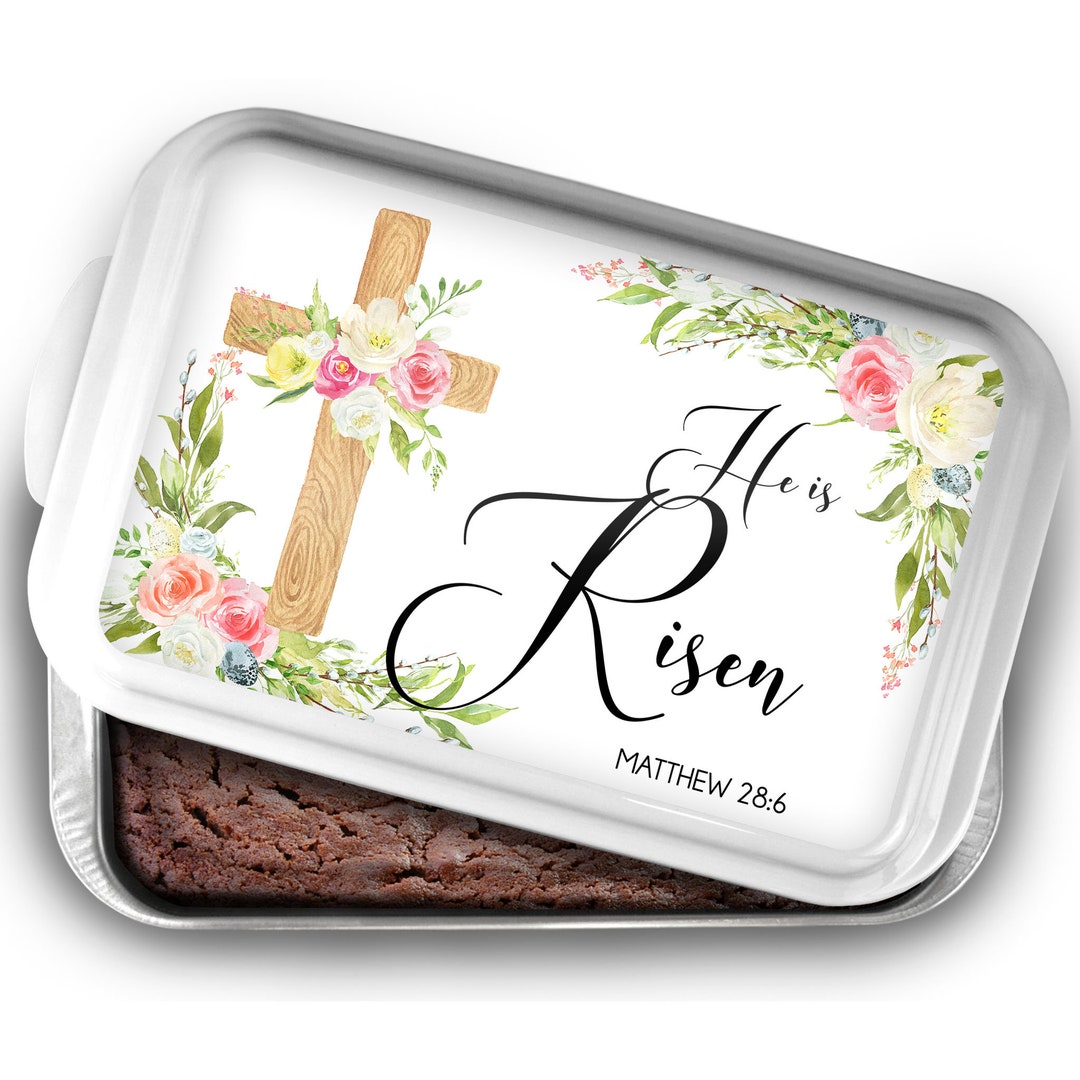 Easter Decor, He is Risen Cake Pan, Matthew 28:6 Scripture Cake Pan ...