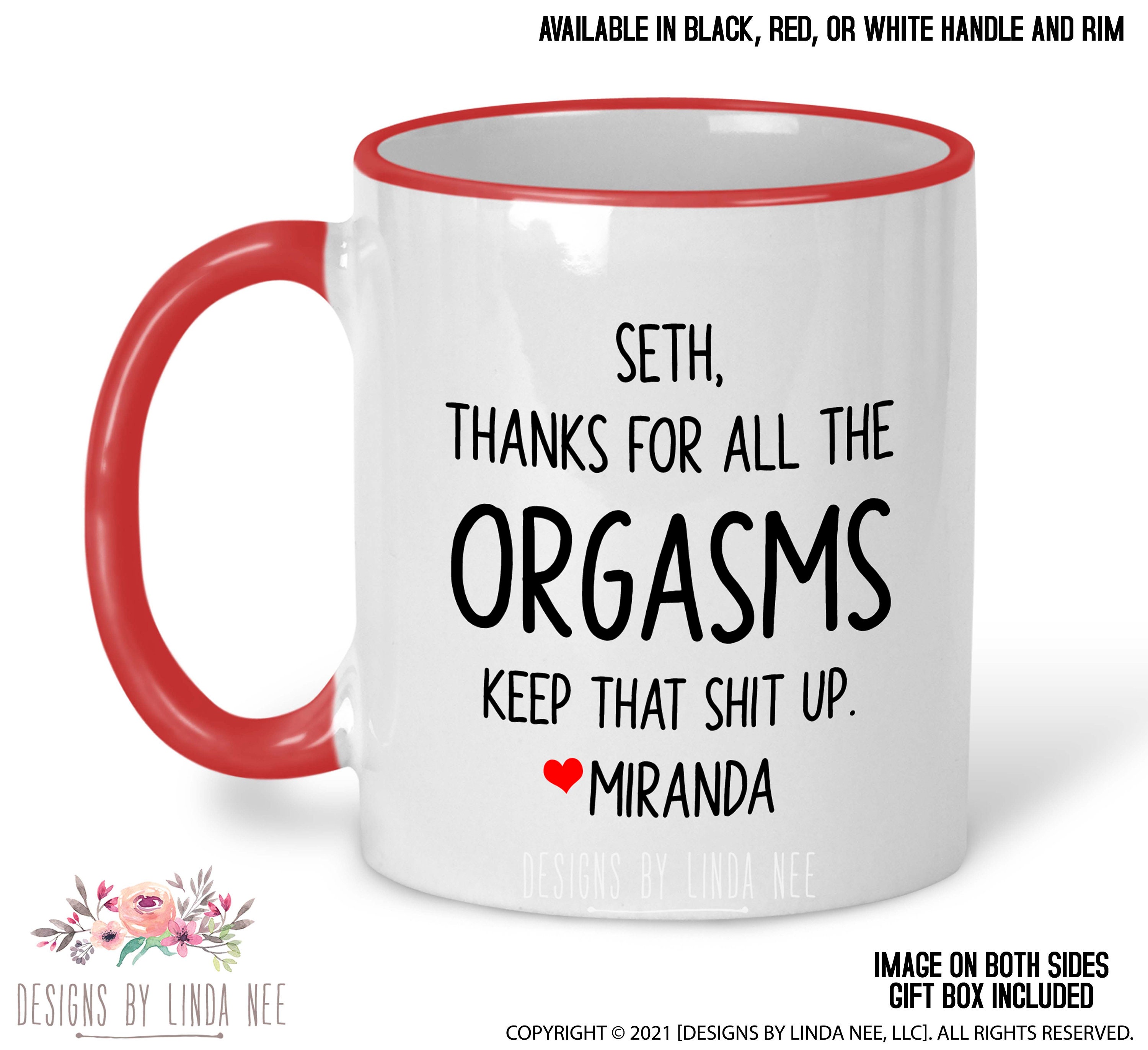 Personalized Fiance Gift for Him Gifts Boyfriend Anniversary Gifts F, Best Husband  Gifts Man Thanks for All the Orgasms BF Valentines Cup 