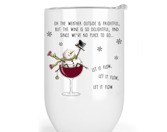 Funny Wine Holiday Wine Glass, Cute Snowman Christmas Tea Towel Set, Kitchen Decor, Gift for Best Friend, Pot Holder, Oven Mitt X-XMS086