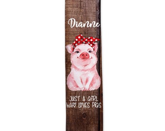 Custom Seat Belt Cover with Your Name, Just a Girl Who Loves Pigs Car Accessories J-WEL001