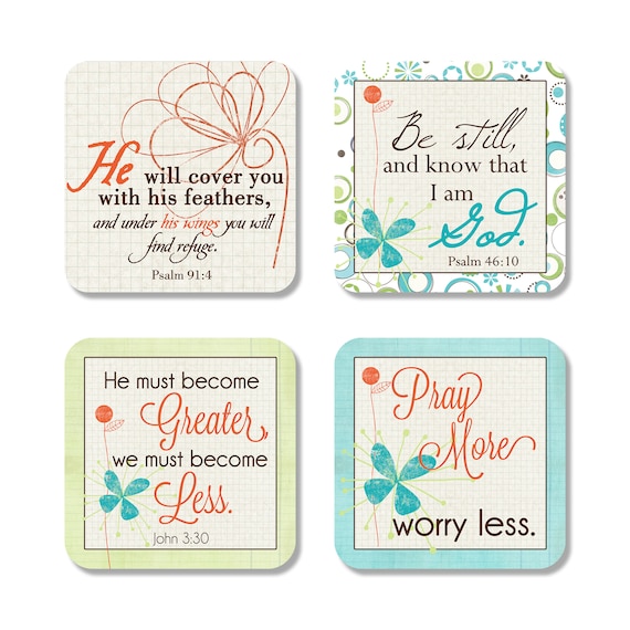 Christian Coasters Psalm 46 10 Psalms Inspirational Scripture