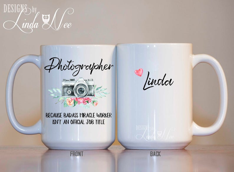 Personalized Photographer Mug Gift for Photographer Funny Etsy