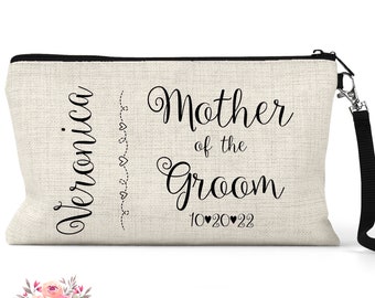 Wedding Gift Personalized Mother of the Groom Weekend Wedding Bag Bridal Party Bag Bride Makeup Bag Mother of the Bride Gift Bag CBP2