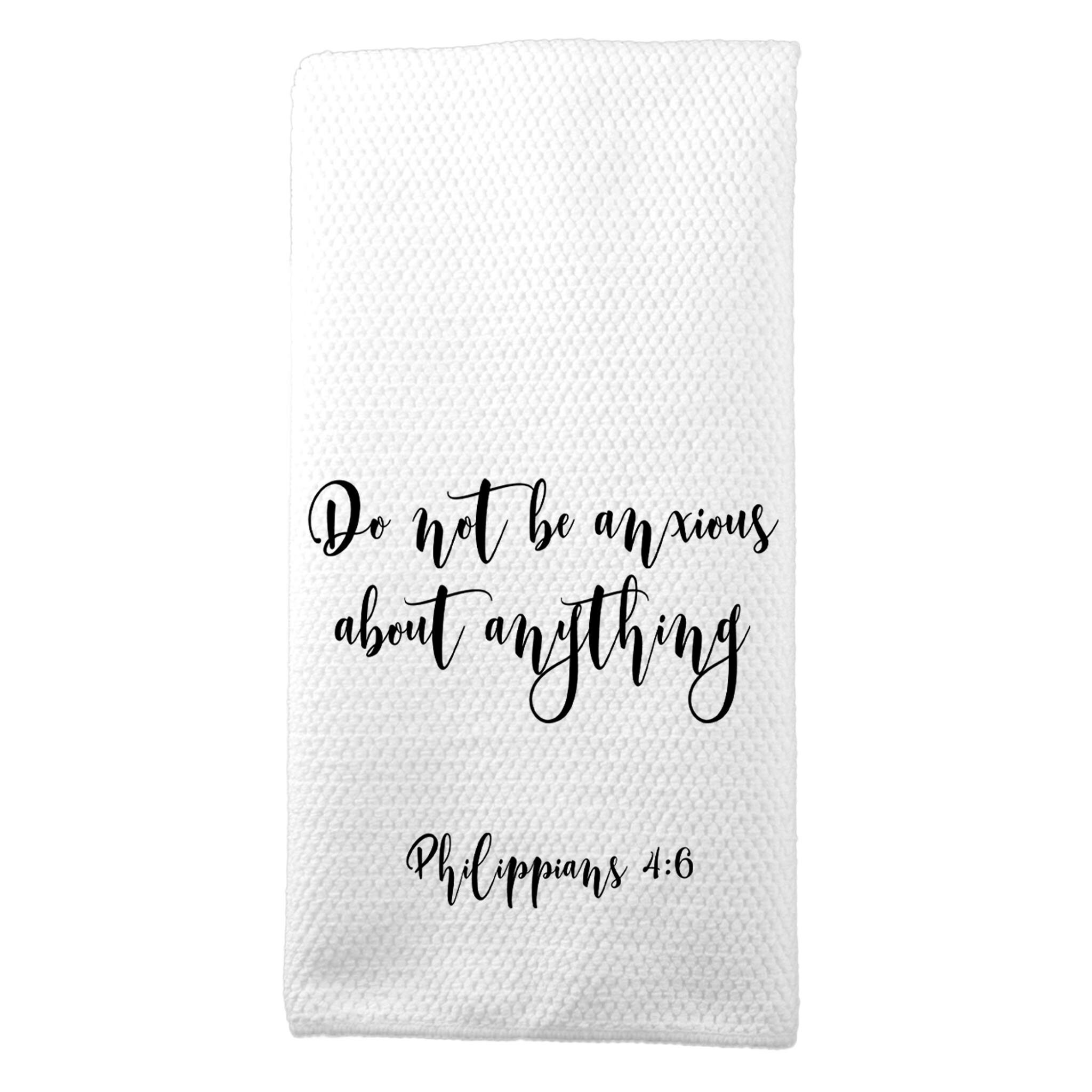 TUNW Christian Themed Kitchen Towels 16″×24″,Bible Verse Scripture Numbers  6:24-26 Soft and Absorbent Kitchen Tea Towel Dish Towels Hand