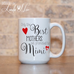 Mimi Mug Geschenke für Mimi Coffee Mug Großmutter Geschenk Oma Becher personalisiertes Geschenk für Großmutter PMPH21 gefördert