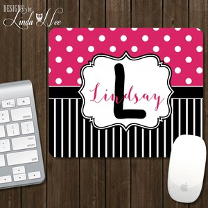 Monogrammed Mouse Pad, Personalized Mousepad, Custom Mousepad, Personalized Mouse Pad, Teacher Appreciation Gift, Custom Mouse Pad, Geek AM2