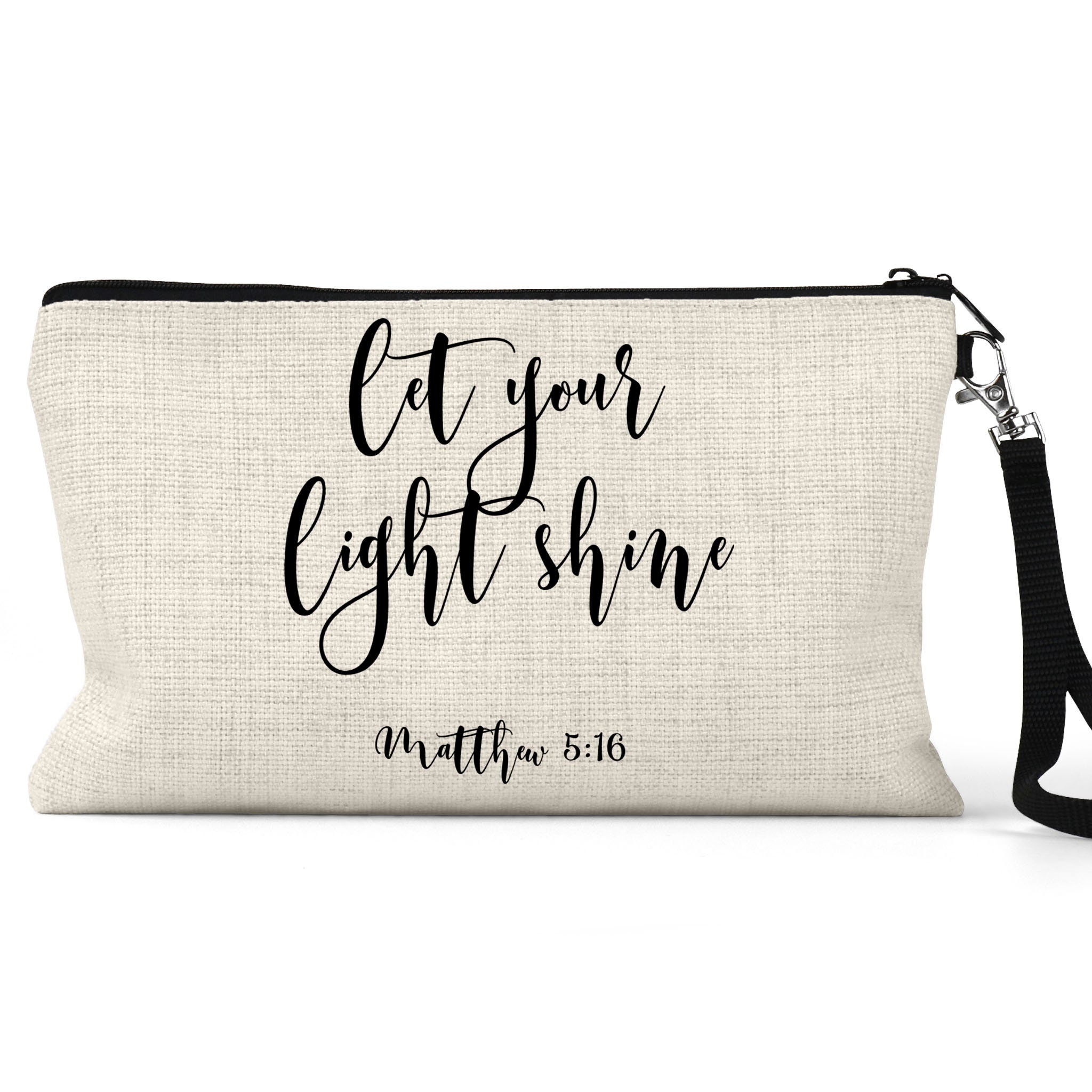 Born2Calm Christian Gifts for Women - Spacious Pencil Case Bag for Women  for All Your Bible Study Supplies Tools - Durable and Portable Pouch for