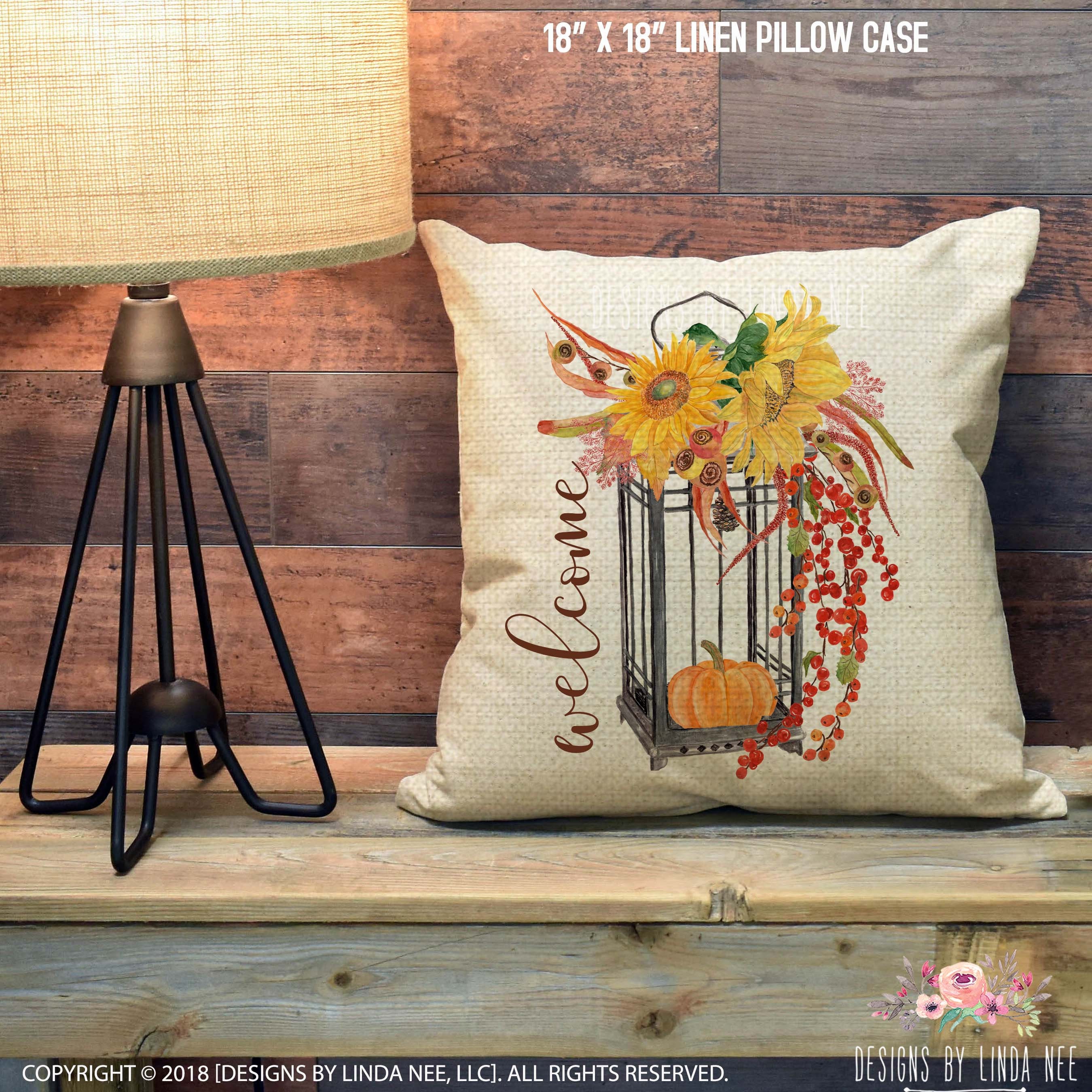 Pumpkin Pillow, Fall Pillow, Welcome Pillow, Sunflower Pillow, Fall Pillow Cover, Autumn Pillow, Farmhouse Pillow Cover Fall Decor PCH56