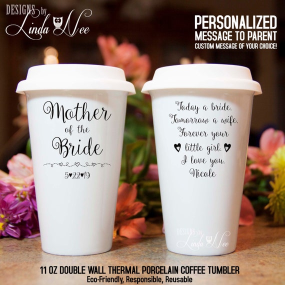 mother of the bride travel mug