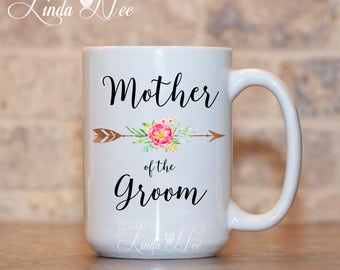 Mother of the Groom Mug, Wedding Mug Mother of the Bride, Wedding Gift Mom, Boho Wedding, Thank You Wedding Gift, Mother in Law Gift MPH243