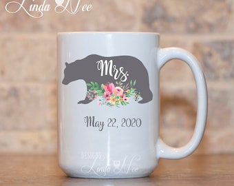 Mrs. Mug, Wedding  Mug, Future Mrs Mug, Custom Wedding Mug, Bridal Shower Gift, Bride Gift, Engagement Mug, Engagement Gift, Custom MPH455