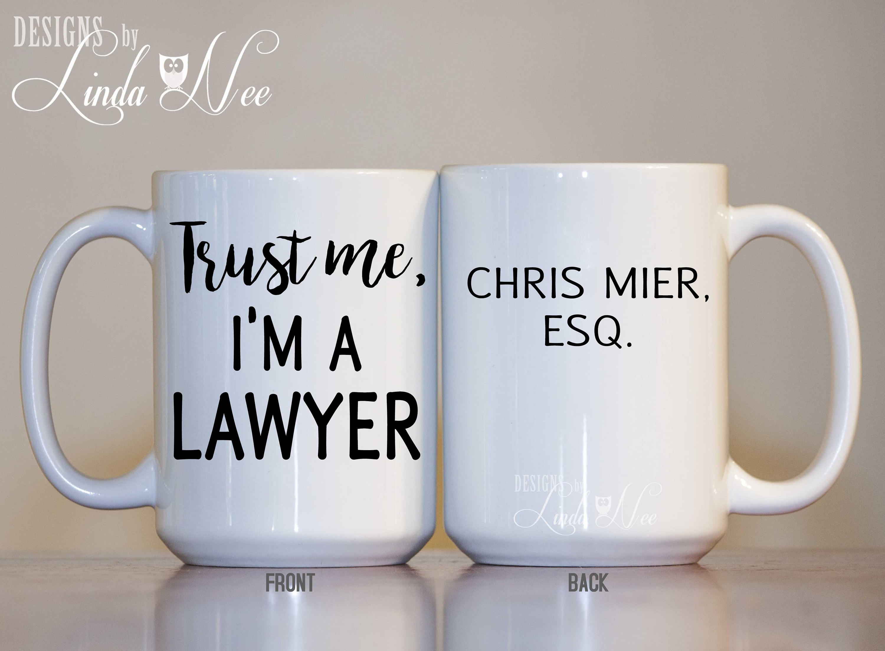 WCGXKO Kosmetiktasche „Trust Me I'm A Lawyer“ – Mit Reißverschluss, 22,9x18,3 Cm, Canvas, Wasserabweisend