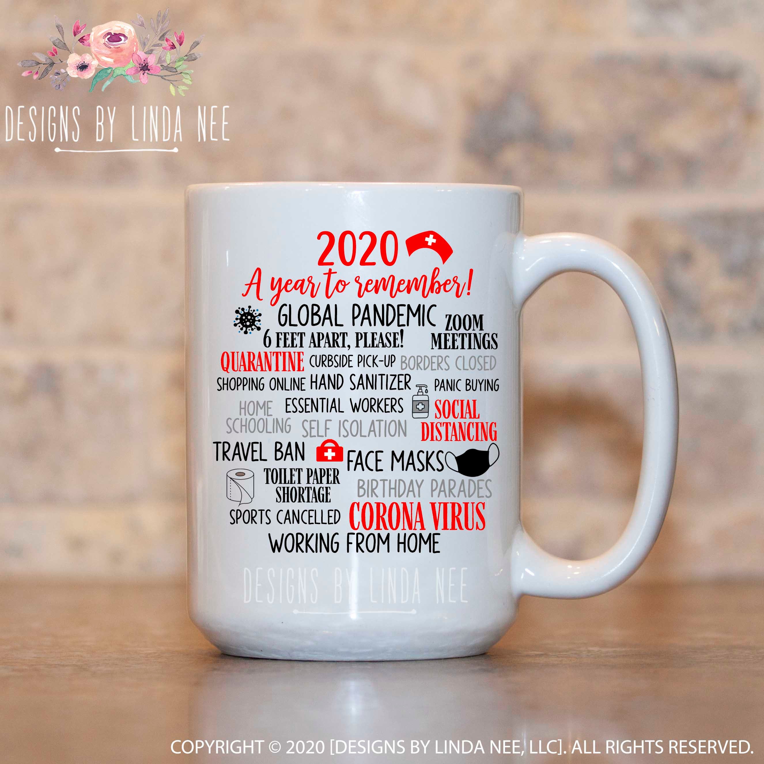 Mug Blanc Brillant j'peux plus c'est covid 