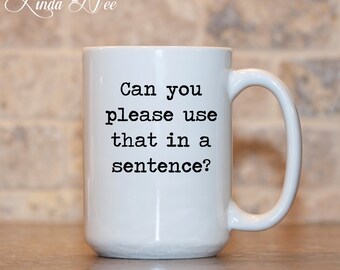 English Geek Coffee Mug, English Teacher Funny Quote Mug, Funny Nerd Mug, Teacher Gift, English Gift, Spelling Mug Grammar Geek Mug MSA23