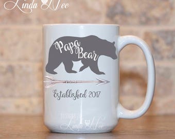 Papa Bear Mug, Papa Bear Gift, Gift for Dad, Dad Mug, Papa's Kitchen, Fathers Day Gift, Daddy Mug, Papa Gifts, New Dad Gift, Bear Mug MPH271