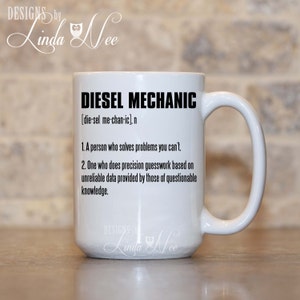 Diesel mécanicien définition une tasse de café, Mug mécanicien Diesel drôle, Diesel mécanicien présent, Mug mécanicien Auto, définition Mug, camion MSA181