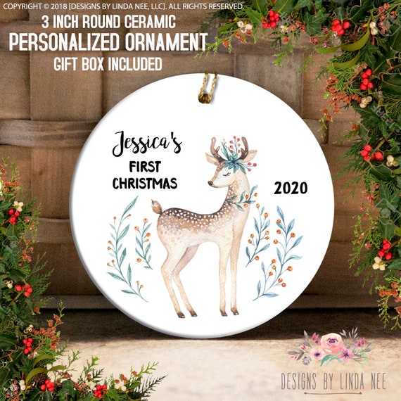 baby girl first christmas ornament 2018