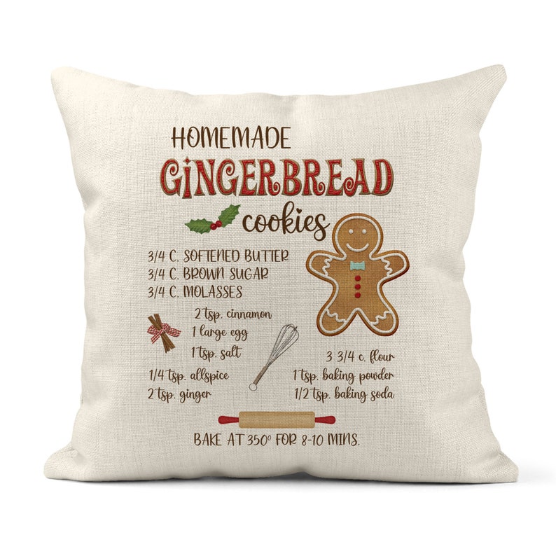 gingerbread throw pillows