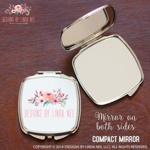 Cow Pocket Mirror, Not Today Heifer Gift, Cow Lover Gift, Gift for Coworker, Cute Cow Accessories. Compact Purse Mirror 8-FRM004 image 2