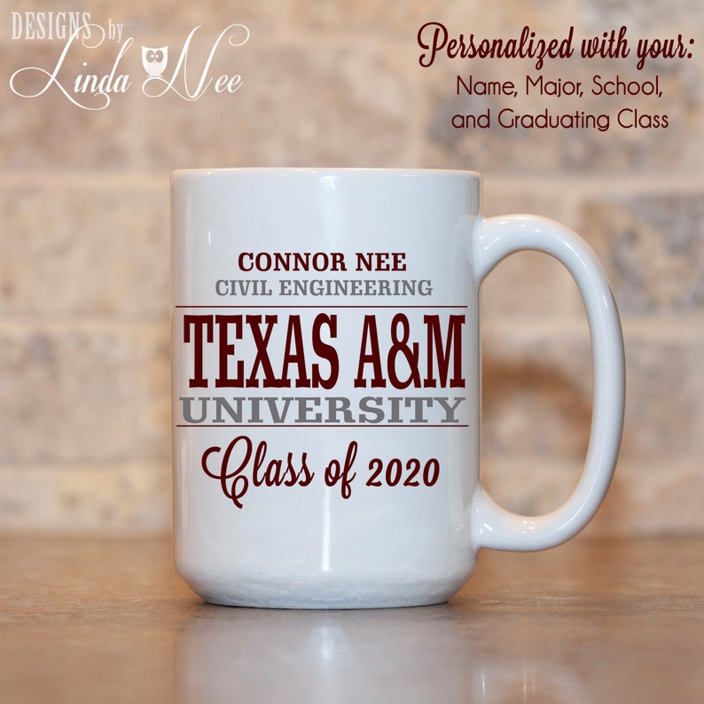 PERSONALIZED College Acceptance Gift Mug, Graduation, University Acceptance, Alma Mater, Class of 2021 Graduation Mug College Mug Custom Mug image 2