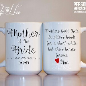 MOTHER of the Bride Mug, Personalized Gift, Wedding Gift for Mom, Gift ...
