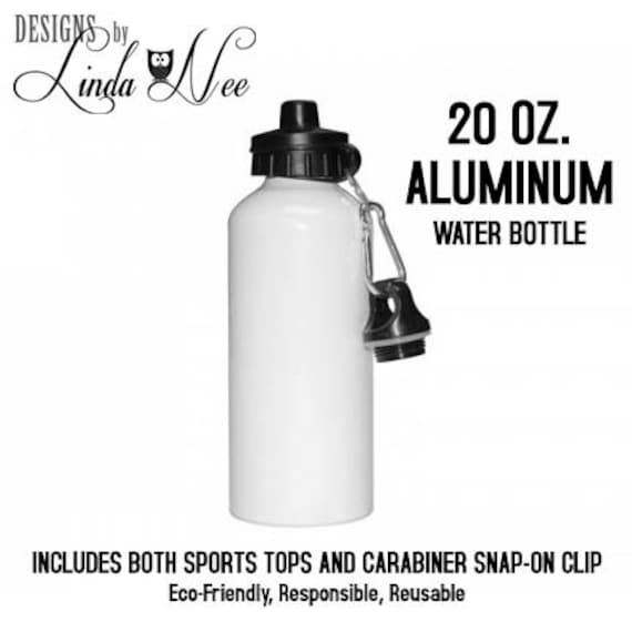 Custom Sports Water Bottles - 20 oz - Aluminum (Personalized